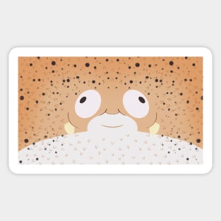 Puffer fish face Sticker